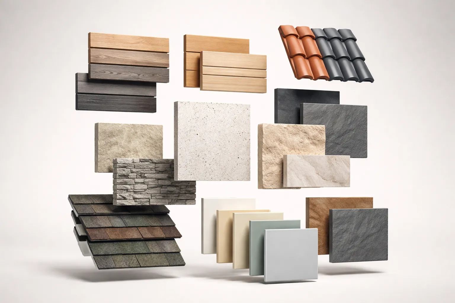 Collection of architectural styles available in free home visualizer AI tool