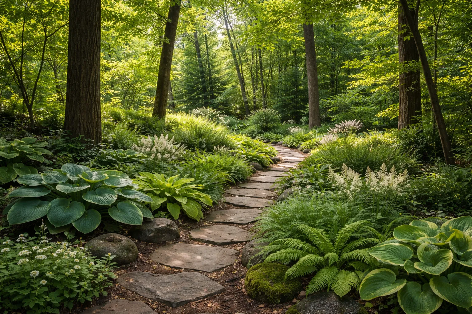 Multiple AI landscape design styles showing variety of options